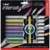 Coupon 👏 BIC Intensity Permanent Metallic Marker, Fine Tip, Assorted Colors, Set Of 8 🔔