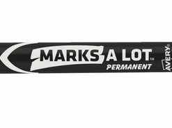 Wholesale 😍 Avery Marks-A-Lot Permanent Marker, Bullet Tip, Black, Pack Of 12 🔔
