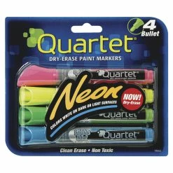 Promo 🌟 Quartet Dry Erase Marker Bullet Tip, Assorted Colors, Pack Of 4 ❤️