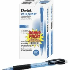 Wholesale 🛒 Pentel Champ Mechanical Pencils, 0.7 Mm, Blue Barrel, Pack Of 24 ❤️