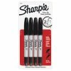 New 🤩 Sanford Sharpie Twin-Tip Markers, Fine/Ultra Fine Point, Black, 4 Per Pack ⭐