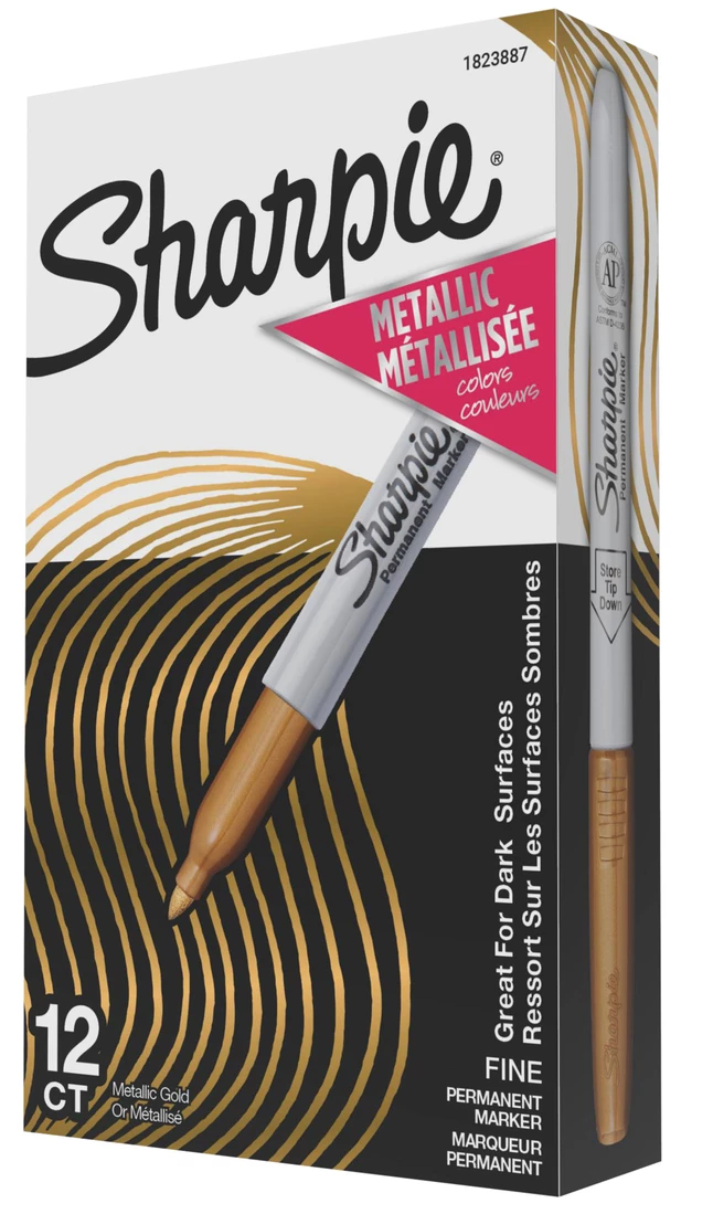 Coupon โญ Sharpie Metallic Permanent Markers, Fine Point, Gold, Pack Of 12 ๐ 4 Coupon โญ Sharpie Metallic Permanent Markers, Fine Point, Gold, Pack Of 12 ๐ - Image 2