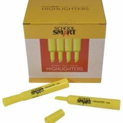 Wholesale ❤️ School Smart Highlighter, Chisel Tip, Tank Style, Yellow, Pack Of 48 ⭐ -School Smart - shop 1593064 C ecommfullsize