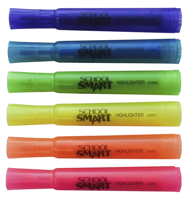 New ✔️ School Smart Highlighter, Chisel Tip, Tank Style, Assorted, Pack Of 48 ✔️ 5 New ✔️ School Smart Highlighter, Chisel Tip, Tank Style, Assorted, Pack Of 48 ✔️ - Image 3