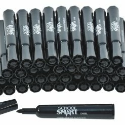 Top 10 💯 School Smart Permanent Marker, Broad Chisel Tip, Black, Pack Of 48 ✨