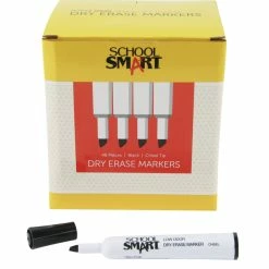 Budget 🎁 School Smart Dry Erase Tank Style Marker, Chisel Tip, Black, Pack Of 48 ⭐ -School Smart - shop 1593092 C ecommfullsize