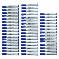 Best Pirce 👏 School Smart Dry Erase Tank Style Marker, Chisel Tip, Blue, Pack Of 48 🛒 -School Smart - shop 1593093 B ecommfullsize
