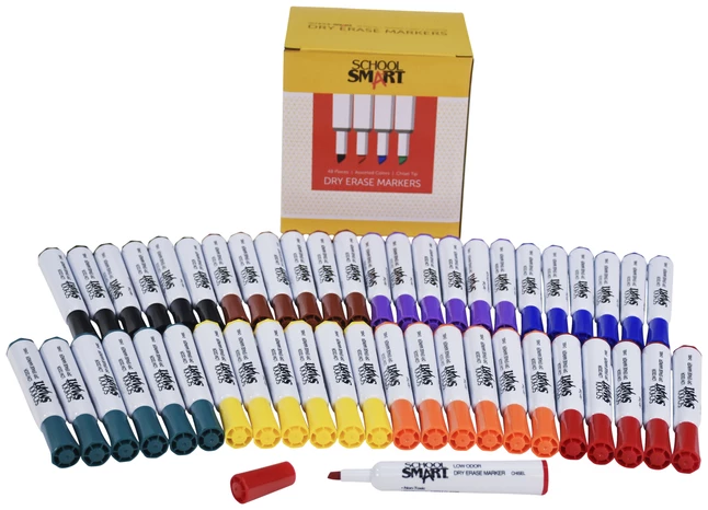 Cheap ⭐ School Smart Low Odor Non-Toxic Dry Erase Tank Style Marker, Chisel Tip, Assorted, Pack Of 48 ⭐ 6 Cheap ⭐ School Smart Low Odor Non-Toxic Dry Erase Tank Style Marker, Chisel Tip, Assorted, Pack Of 48 ⭐ - Image 4