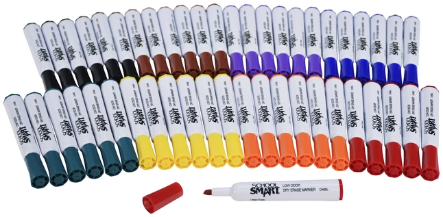 Cheap ⭐ School Smart Low Odor Non-Toxic Dry Erase Tank Style Marker, Chisel Tip, Assorted, Pack Of 48 ⭐ 8 Cheap ⭐ School Smart Low Odor Non-Toxic Dry Erase Tank Style Marker, Chisel Tip, Assorted, Pack Of 48 ⭐ - Image 6