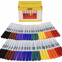 Cheapest 💯 School Smart Dry Erase Pen Style Markers, Fine Tip, Assorted Colors, Set Of 48 ❤️ -School Smart - shop 1593099 C ecommfullsize