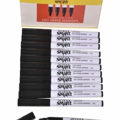 Best Pirce 🔥 School Smart Pen Style Dry Erase Markers, Fine Tip, Black, Pack Of 12 ✨ -School Smart - shop 1593100 C ecommfullsize