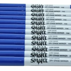 Cheapest 🛒 School Smart Dry Erase Pen Style Marker, Fine Tip, Blue, Pack Of 12 😉 -School Smart - shop 1593101 D ecommfullsize