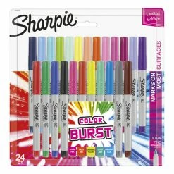 Hot Sale 🌟 Sharpie Ultra Fine Point Color Burst Permanent Markers Set Of 24 ⌛