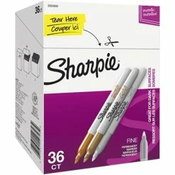 Top 10 🛒 Sharpie Fine Tip Metallic Marker Value Pack, Assorted Colors, Set Of 36 💯