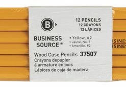 Deals 🔥 Business Source Woodcase Pencils, No 2, Yellow, Pack Of 12 ✨