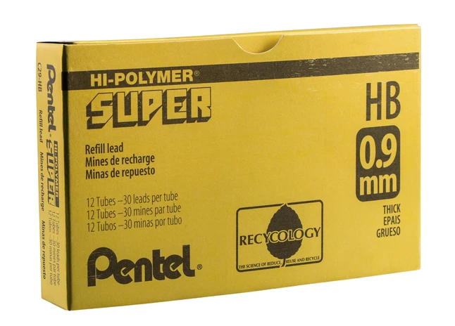 Best deal ๐ Pentel Super Hi-Polymer Lead Refill, 0.9 Mm Medium HB, Pack Of 12 Tubes โจ 4 Best deal ๐ Pentel Super Hi-Polymer Lead Refill, 0.9 Mm Medium HB, Pack Of 12 Tubes โจ - Image 2