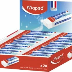 Flash Sale 😀 Maped Ultra-Clean Expert Eraser, White, Pack Of 20 ❤️