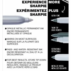 Best deal ⭐ Sharpie Metallic Permanent Markers, Assorted Colors, Set Of 3 👍 -School Smart - shop 2006143 C ecommfullsize