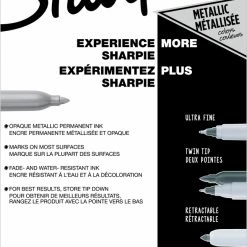 Hot Sale 😉 Sharpie Metallic Permanent Markers, Assorted Colors, Set Of 6 😉 -School Smart - shop 2006144 C ecommfullsize
