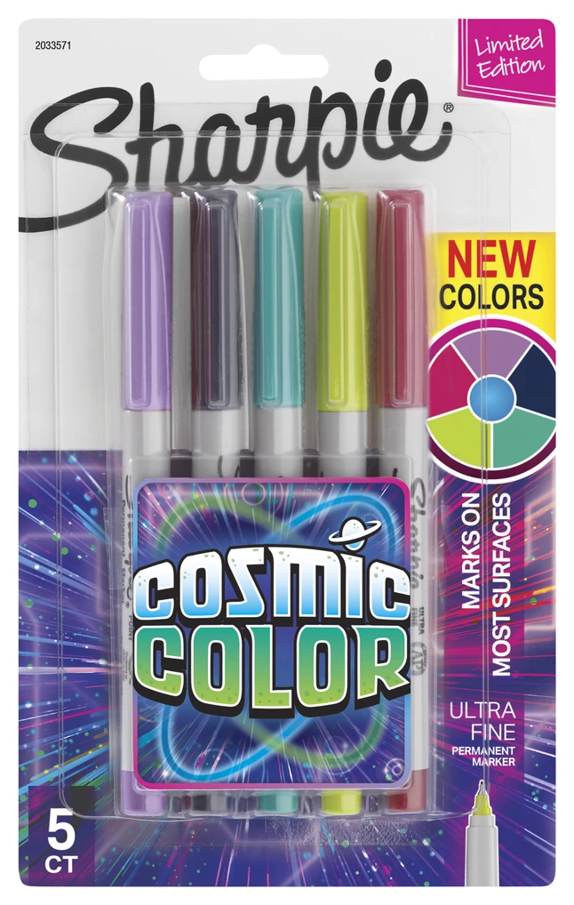 Cheapest ๐คฉ Sharpie Cosmic Color Permanent Markers, Ultra Fine, Assorted Colors, Set Of 5 ๐ 3 Cheapest ๐คฉ Sharpie Cosmic Color Permanent Markers, Ultra Fine, Assorted Colors, Set Of 5 ๐