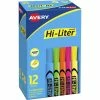 Flash Sale 🤩 Avery HI-LITER Desk-Style Highlighters -- Highlighters, Chisel Tip, Washable, 12/BX, AST 🧨