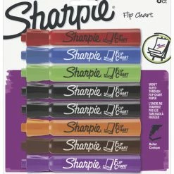 Promo ❤️ Sanford Sharpie Bullet Point Flip Chart Markers -- Flip Chart Marker, Bullet Point, 8/PK, Assorted ⌛