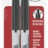 Brand new 🧨 Sanford Sharpie Ultra-fine Tip Retractable Markers -- Sharpie Markers, Retractable, Ultra Fine, 2/PK, Black 💯 -School Smart - shop 2008663 SPR ecommfullsize