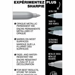Discount ✨ Sanford Sharpie Fine Point Metallic Markers -- Metallic Sharpie, Permanent, Fine Point, 2/PK, Silver 🥰 5 Discount ✨ Sanford Sharpie Fine Point Metallic Markers -- Metallic Sharpie, Permanent, Fine Point, 2/PK, Silver 🥰 -School Smart - shop 2008668 B ecommfullsize