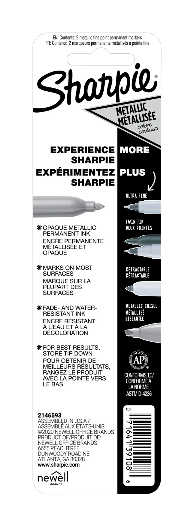 Discount ✨ Sanford Sharpie Fine Point Metallic Markers -- Metallic Sharpie, Permanent, Fine Point, 2/PK, Silver 🥰 4 Discount ✨ Sanford Sharpie Fine Point Metallic Markers -- Metallic Sharpie, Permanent, Fine Point, 2/PK, Silver 🥰 - Image 2