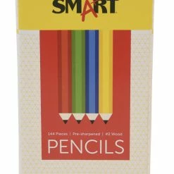 Deals 🔥 School Smart Hexagonal Pencils, Pre-Sharpened, No 2, Assorted, Pack Of 144 😀