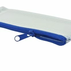 Deals 💯 Sax Mesh Tool Cases, Clear With Blue Trim, Pack Of 10 💯 -School Smart - shop 2018755 D ecommfullsize