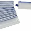 Deals 💯 Sax Mesh Tool Cases, Clear With Blue Trim, Pack Of 10 💯
