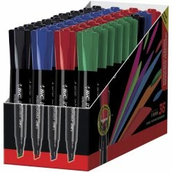 Top 10 ✔️ BIC Intensity Permanent Maker, Chisel Tip, Assorted, Set Of 36 👏 -School Smart - shop 2021260 A ecommfullsize