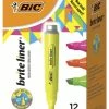 Buy 🔔 BIC Brite Liner Tank Highlighter, Chisel Tip, Assorted, Set Of 12 😀 -School Smart - shop 2021261 ecommfullsize
