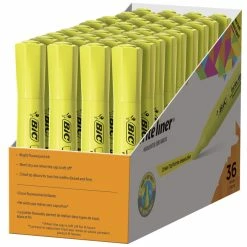 Best Sale ✔️ BIC Brite Liner Tank Highlighter, Chisel Tip, Yellow, Pack Of 36 ⌛ -School Smart - shop 2021265 A ecommfullsize
