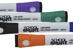 Best Sale ✨ School Smart Dry Erase Markers With Magnet And Eraser, Medium Tip, Assorted, Set Of 4 🎁 -School Smart - shop 2023308 B ecommfullsize
