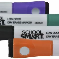 Best Sale ✨ School Smart Dry Erase Markers With Magnet And Eraser, Medium Tip, Assorted, Set Of 4 🎁 -School Smart - shop 2023308 C ecommfullsize