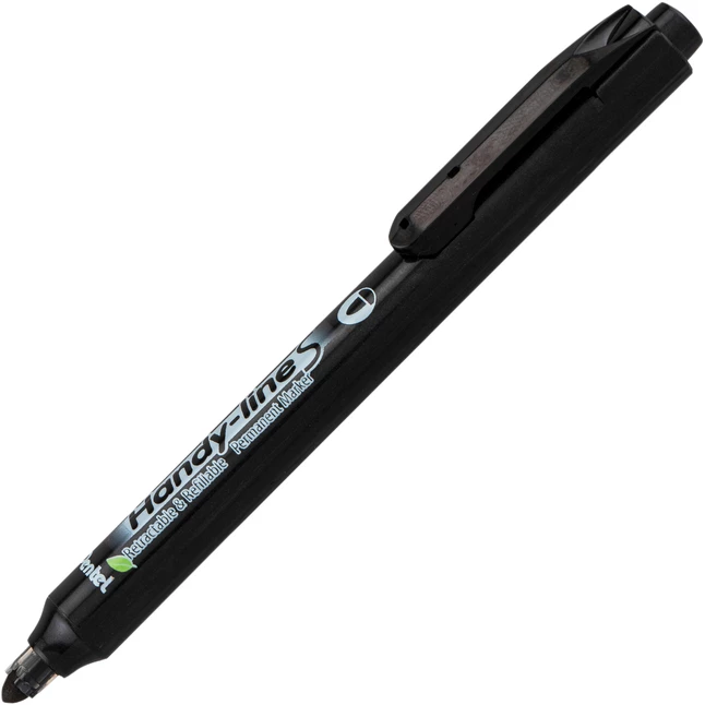 Brand new ๐งจ Pentel PROGear 3.0mm Ultra Slim Hand-lines Marker, Bullet Style, Black, Pack Of 4 ๐ 4 Brand new ๐งจ Pentel PROGear 3.0mm Ultra Slim Hand-lines Marker, Bullet Style, Black, Pack Of 4 ๐ - Image 2