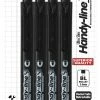 Brand new 🧨 Pentel PROGear 3.0mm Ultra Slim Hand-lines Marker, Bullet Style, Black, Pack Of 4 🌟
