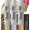 Flash Sale 🧨 Sharpie Metallic Permanent Markers, Chisel Tip, Assorted Metallic Colors, Set Of 3 👏 -School Smart - shop 2047933 ecommfullsize