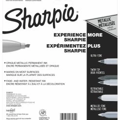 Cheapest 🤩 Sharpie Metallic Permanent Markers, Chisel Tips, Assorted Colors, Set Of 6 ✨ -School Smart - shop 2047938 A ecommfullsize