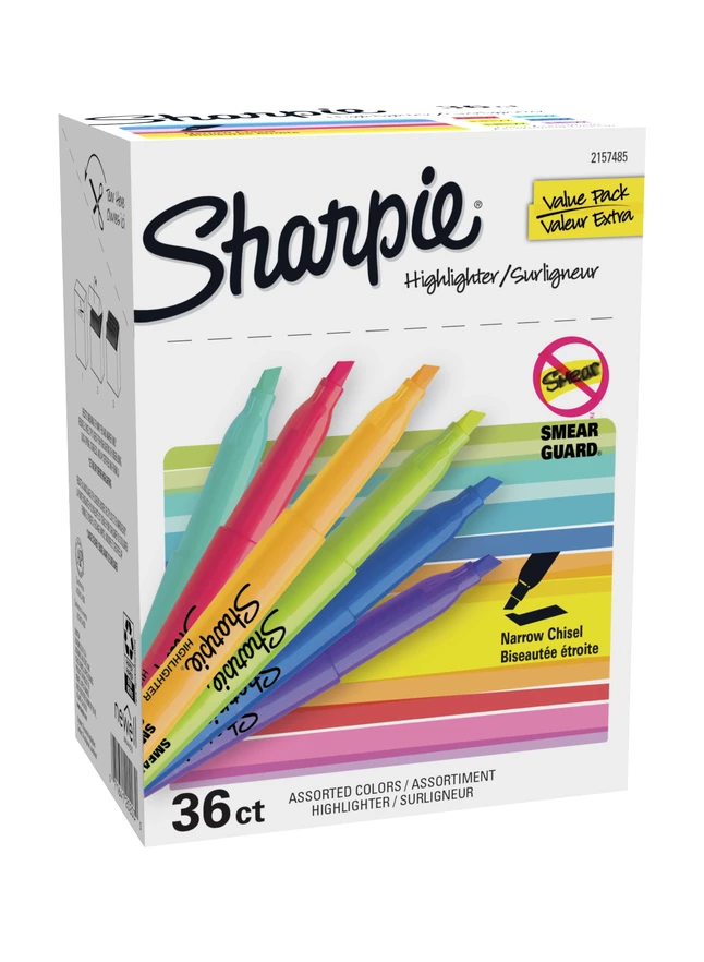 Cheap โ๏ธ Sharpie Pocket Style Highlighters, Chisel Tip, Assorted Colors, Set Of 36 ๐ 3 Cheap โ๏ธ Sharpie Pocket Style Highlighters, Chisel Tip, Assorted Colors, Set Of 36 ๐