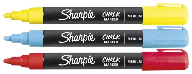 Cheapest ๐ Sharpie Wet Erase Chalk Markers, Assorted Primary Colors, Set Of 3 ๐ 4 Cheapest ๐ Sharpie Wet Erase Chalk Markers, Assorted Primary Colors, Set Of 3 ๐ - Image 2