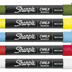 Best Pirce 🎉 Sharpie Wet Erase Chalk Marker, Assorted Standard Colors, Set Of 5 👏 -School Smart - shop 2047957 A ecommfullsize
