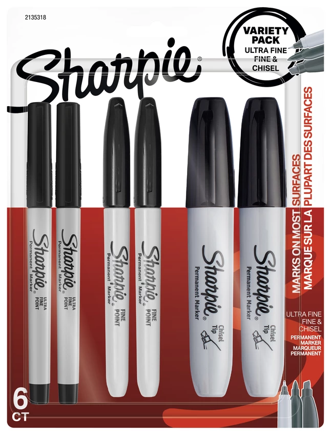 Best deal ๐ฅฐ Sharpie Permanent Markers, Assorted Tips, Black, Set Of 6 โจ 3 Best deal ๐ฅฐ Sharpie Permanent Markers, Assorted Tips, Black, Set Of 6 โจ
