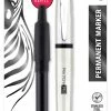 Outlet 😀 Zebra Pen PM-701 Permanent Marker, Refillable, Fine Bullet Tip, Stainless Steel Barrel/Black Ink 🧨