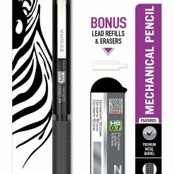 New 🛒 Zebra Pen M-350 Mechanical Pencil, Refillable, HB, No. 2 Lead, 0.7 Mm, Metal Barrel 😉
