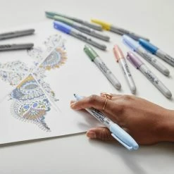 Deals 🔔 Sharpie Permanent Markers, Fine Point, Mystic Gems, Set Of 12 ❤️ -School Smart - shop 2086825 B ecommfullsize