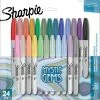 New 🤩 Sharpie Permanent Markers, Fine Point, Mystic Gem Colors, Set Of 24 😀