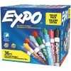 New 😀 EXPO Low Odor Dry Erase Markers, Chisel Tip, Assorted Colors, Set Of 36 ⌛ -School Smart - shop 2087528 ecommfullsize